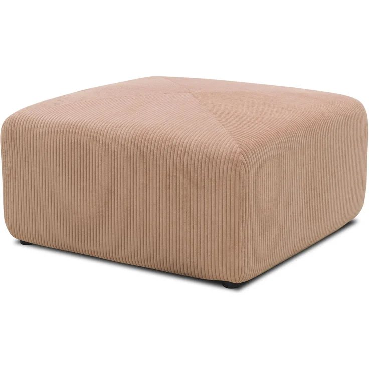 DOMO. collection Polsterhocker 800011, Hocker, quadratisch, individuell kombinierbar, Cord Modul-Fußhocker, Polstergarnitur, 85 x 85 x 42 (BxTxH), rose – Bild 2