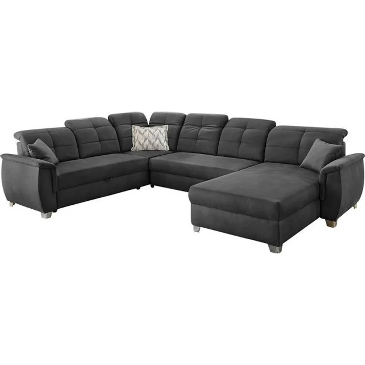 Jockenhöfer Gruppe Wohnlandschaft Livorno U-Form, mit 7 individuell verstellbaren Kopfteilen, Bett- und Relaxfunktion – Bild 4
