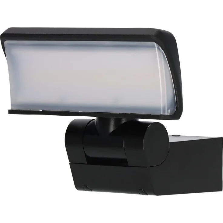 Brennenstuhl LED Strahler WS 2050 S/LED Außenstrahler 20W (1680lm, IP44, 3000K, warmweiße Lichtfarbe, Strahlerkopf horizontal und vertikal schwenkbar) schwarz