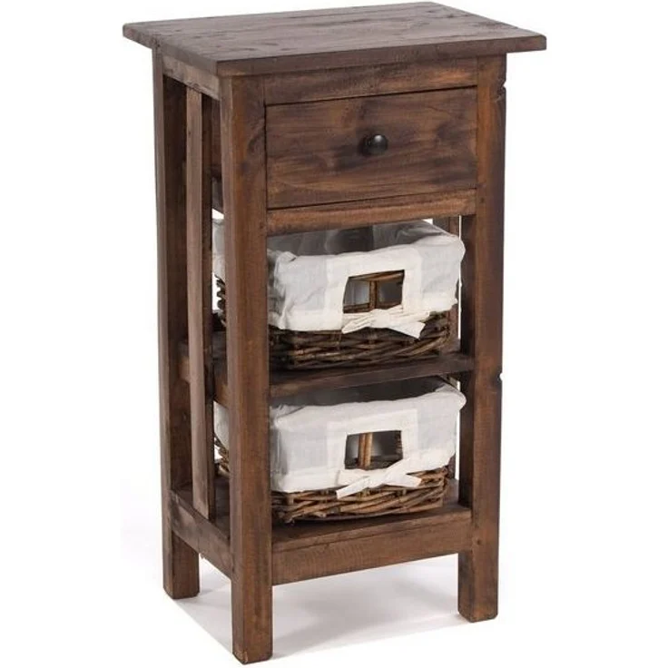 DESIGN DELIGHTS Telefontisch TELEFONTISCH "RATTAN 70", 70x38x28cm (HxBxT), Mahagoni, Farbe: 03 du – Bild 4