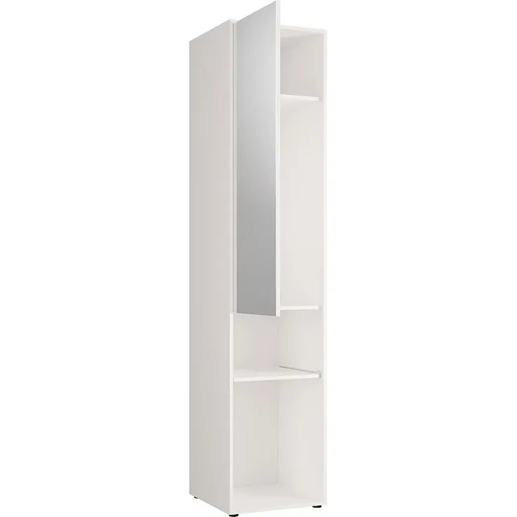 Vente-unique - RAPILI Bett Holz, Platte BeigeWeiß - B 50 cm239,2 cm x H 225,2 cm x L 209 cm – Bild 5