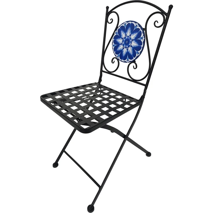 HTI-Living Garten-Essgruppe Tisch und 2 Stühle Marocco Blau, (Set, 3-tlg, 1 Tisch 2 Stühle), Sitzgruppe Essgruppe Balkonset – Bild 7