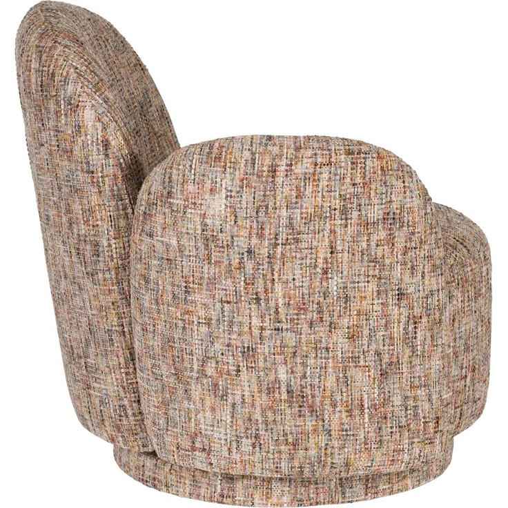 DutchBone Loungesessel Rose, drehbar mit Blütenform in Beige 76x74x76 cm – Bild 6