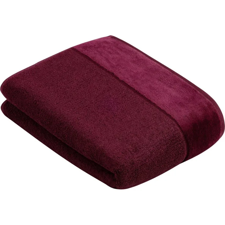 Vossen Badetuch Pure, Frottier (1-St), Baumwolle & VEGAN, mit eleganter Veloursbordüre