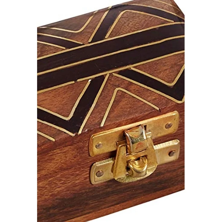 Marrakesch Orient & Mediterran Interior Schmuckkasten Orientalische Box Aufbewahrungsbox Dajat (1 St), Handarbeit – Bild 2