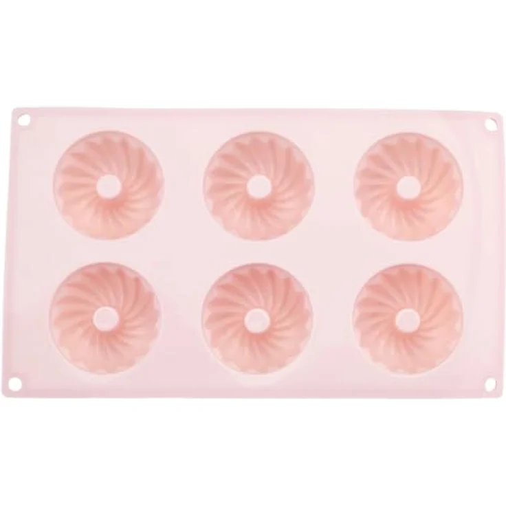 Dr. Oetker Silikon-Gugelhupfform Mini-Gugelhupfe, 6er Set in Korall Pink, Hochwertiges Platinsilikon, Temperaturbeständig, Spülmaschinengeeignet – Bild 3