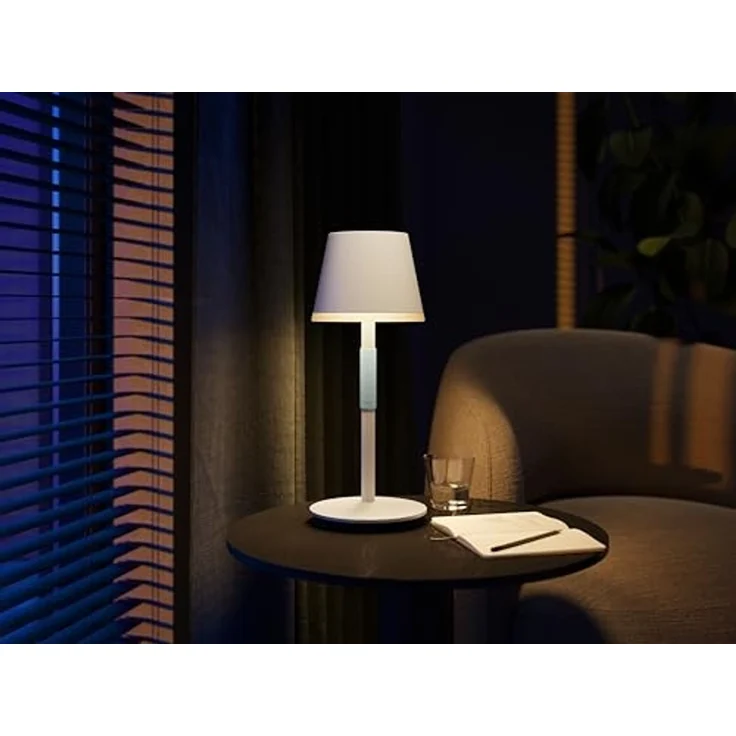 Philips 'Hue Go' Tischleuchte, weiß, White & Color Ambiance, mit Akku – Bild 6