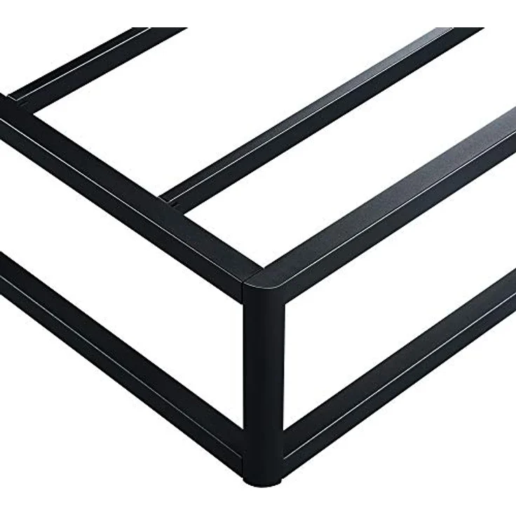 Olee sleep 22cm Modernes Metall-Plattform-Bettgestell / Bett / Metall / Metall-Bettgestell / Stahl-Lattenrost / Matratzenrahmen / Kein Boxspring erforderlich / 100x200 cm / Twin XL / Schwarz – Bild 9