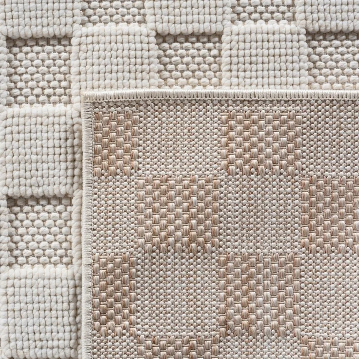 SIMPEX24 Designteppich Einfarbig Boucle Loop, Rechteckig, Höhe: 7 mm, Teppich Wohnzimmer, Schlafzimmer, Gästezimmer – Bild 3