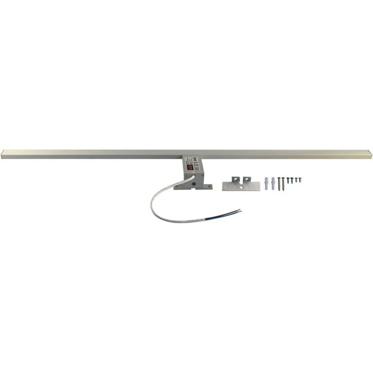kalb LED Spiegelleuchte 100cm LED Badleuchte Badlampe Spiegellampe 230V, silbergrau, warmweiß – Bild 3