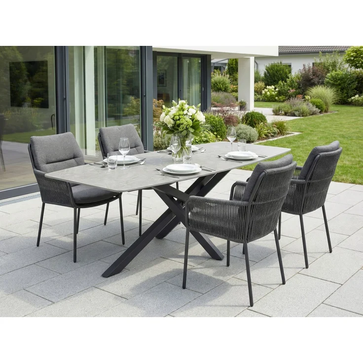 LC Garden 'Como' Gartentisch, Sintered Stone Anthrazit, 75 x 90 x 180 cm – Bild 2