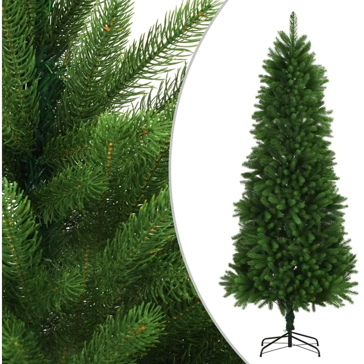 vidaXL Künstlicher Weihnachtsbaum Naturgetreue Nadeln 240 cm Grün 284329 – Bild 1