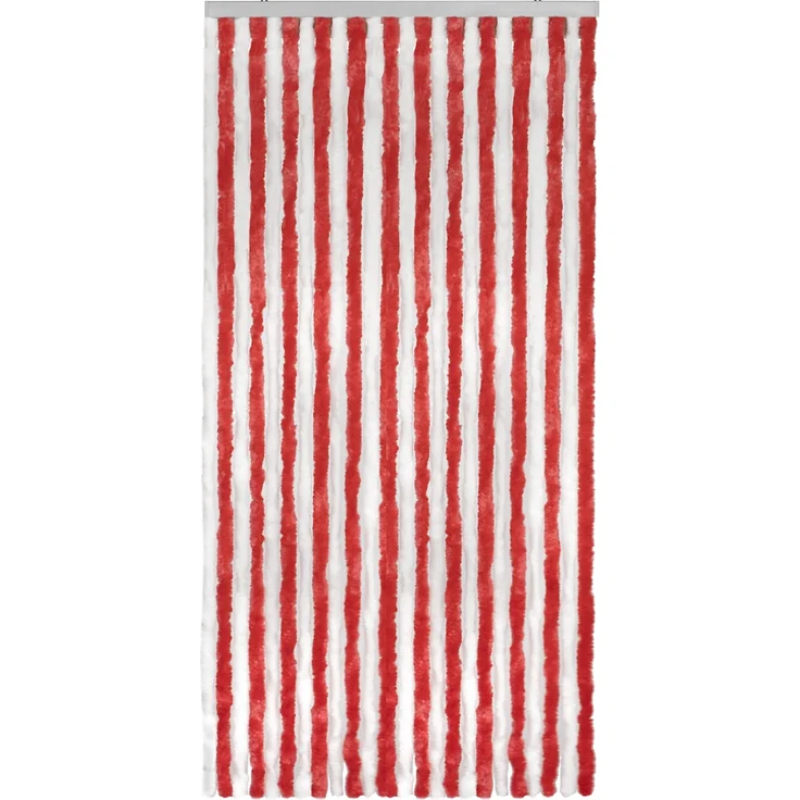 Flauschvorhang C-7-10 / 100 x 230 / rot-weiß – Bild 5