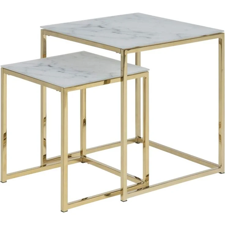 Selsey Couchtisch, Marmoroptik, 45 x 50 x 45, 5903025329819