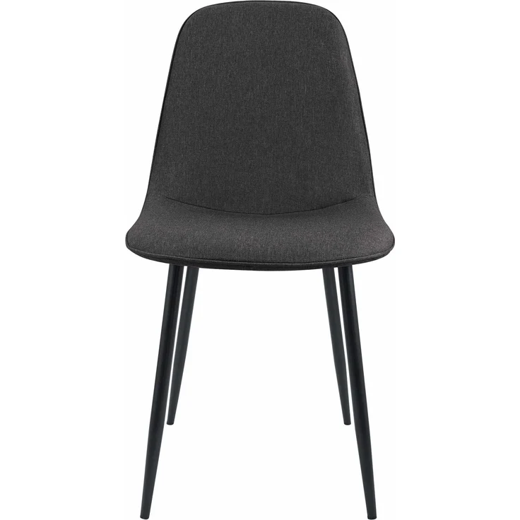 Esszimmerstuhl RAZON - Stoff Dunkelgrau 45x54x88 cm | Essstühle Esszimmerstühle Küchenstühle Wohnzimmerstühle – Bild 6