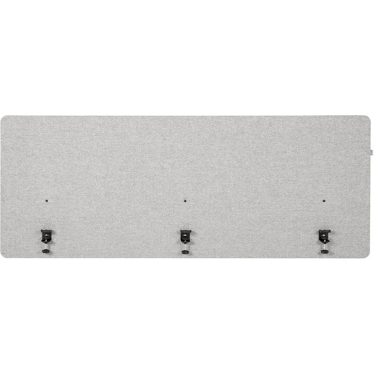 hjh OFFICE Akustiktrennwand FLEXMIUT D 180 Kunststoff, Stoff Hellgrau meliert