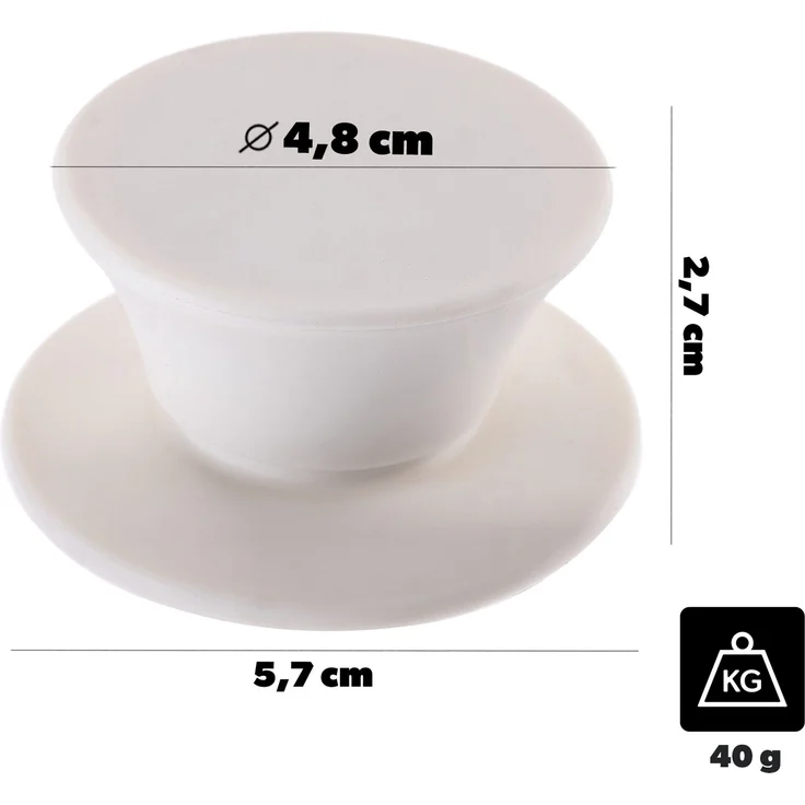KADAX Universaldeckel 24/26/28 cm, Universal Deckel für Töpfe & Pfannen, Pfannendeckel, Glasdeckel mit Silikonrand und Dampfloch, Topfdeckel (Beige) – Bild 6