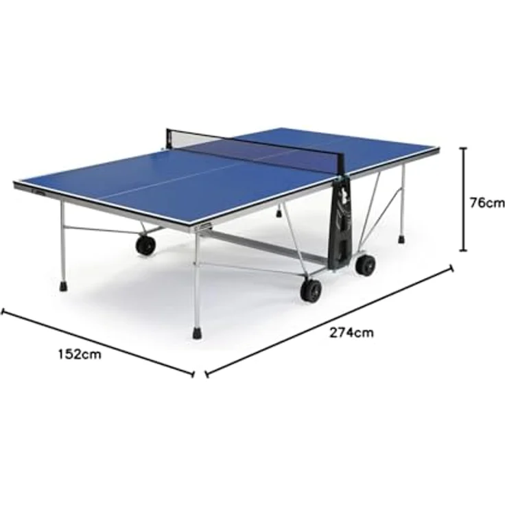 Cornilleau Indoor Tischtennisplatte 100, Einsteigermodell mit Push'n Lock-System und Höhenausgleich – Bild 10