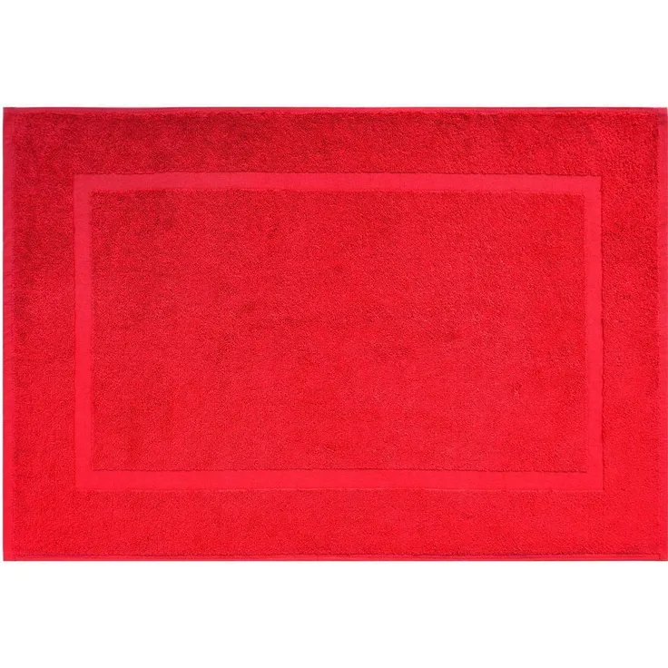 Dyckhoff Badematte Kristall, Höhe 2 mm, Baumwolle, rechteckig, 2-tlg. Badematte, 2er Set Hotelmatte