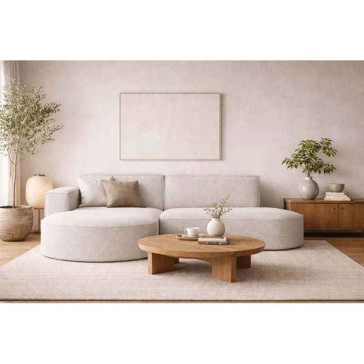 Kaiser Möbel Ecksofa Designer MODENA STUDIO L stoff Verita, Ecksofa, Cord Sofa, L-Form, Links/Rechts wählbar – Bild 5