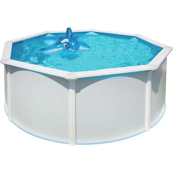 Steinbach Stahlwand Swimming Pool Set "Highline", weiß, Ø 550x132 cm