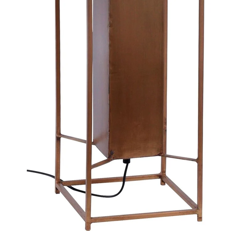 Stehleuchte, Käfig-Optik, Messing, H 99 cm – Bild 4