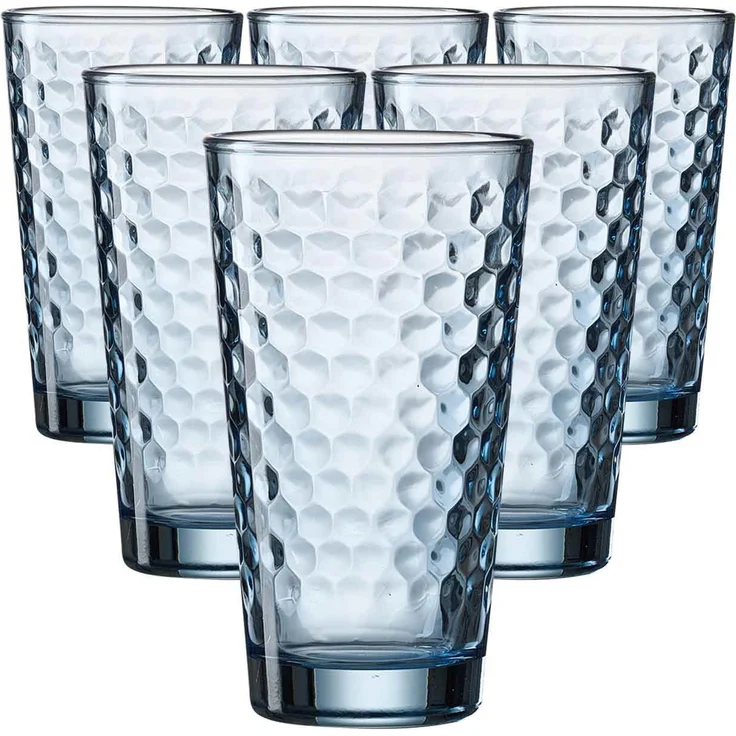 Ritzenhoff & Breker Favo Longdrinkglas 400 ml blau 6er Set – Bild 1