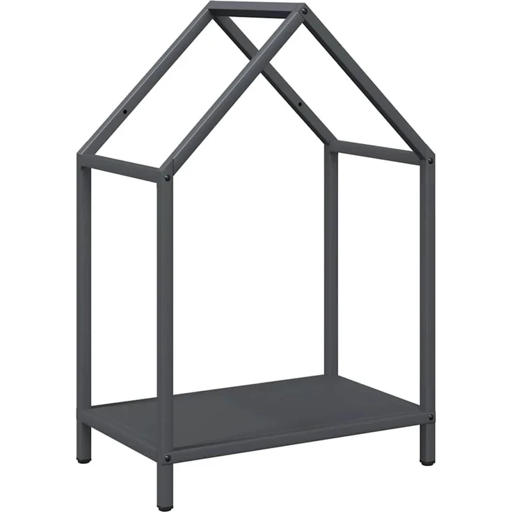 vidaXL Brennholzregal Anthrazit 40x25x60 cm Kaltgewalzter Stahl 864293 – Bild 1
