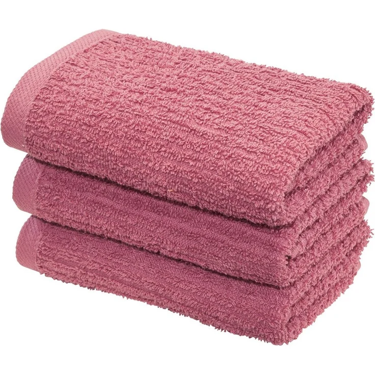OTTO home Gästehandtücher Riva, 30x50, Premium Handtücher, 500 gr/m², Webfrottier (3-St), Hoch-Tief-Struktur, Streifen, weich, 5 Jahre Garantie – Bild 2
