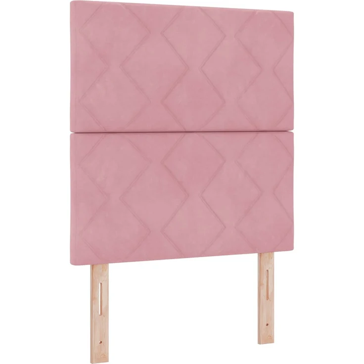 vidaXL Ottoman Bett mit Matratze mit Kopfteil Rosa 80 x 200 cm Samt 3457760 – Bild 4
