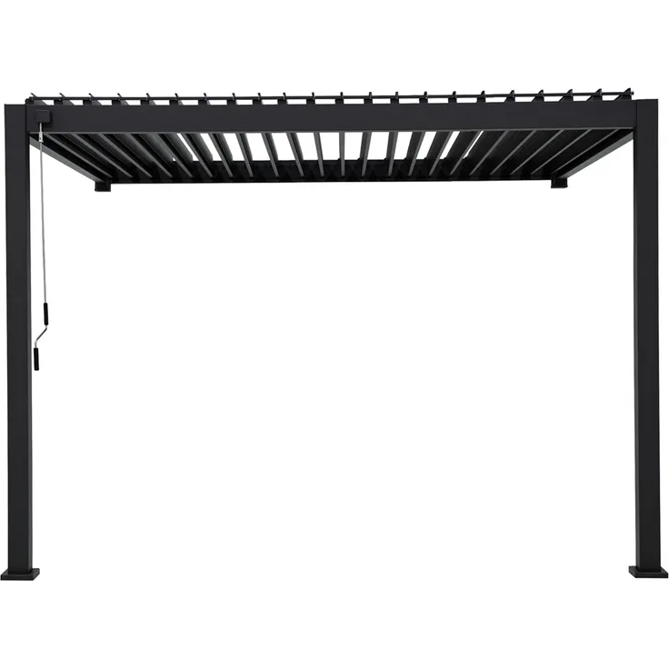 Mirador Classic 3x4 m Wandmontage Pergola, anthrazit