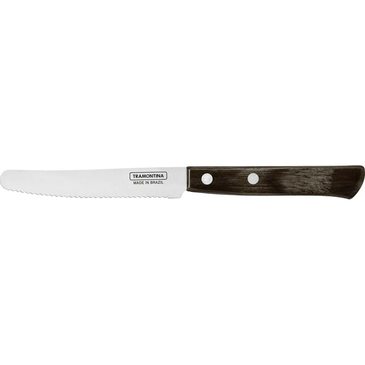 Tramontina Frühstücksmesser 11,5 cm Edelstahl mit Holzgriff