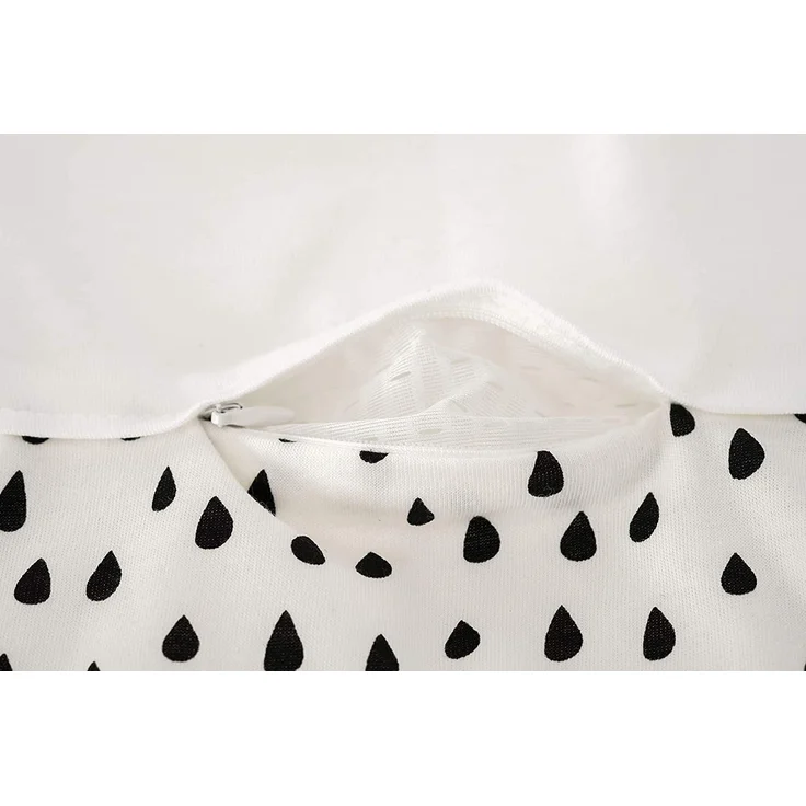 Träumeland Babyschlafsack LIEBMICH 3-teilig Set Gr. 56/62 Tropfen schwarz – Bild 3