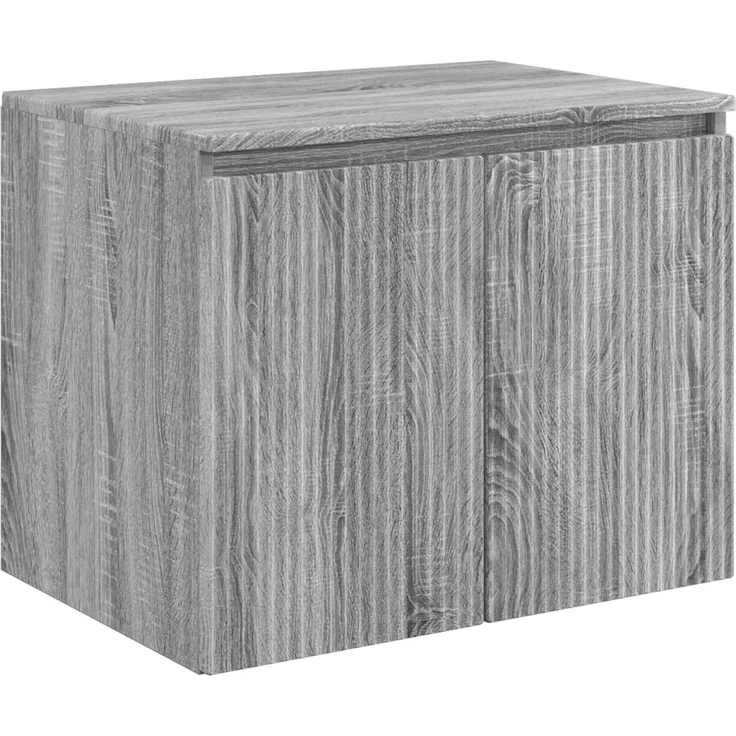 vidaXL Waschbeckenschrank Grau Sonoma 62,5 x 44,5 x 80 cm 3404346 – Bild 4