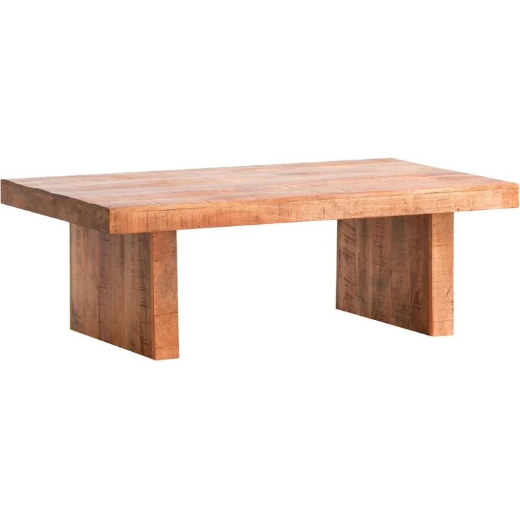 Mangoholz Sofatisch Country 135x45x75 - Rustikales Design trifft Funktionalität