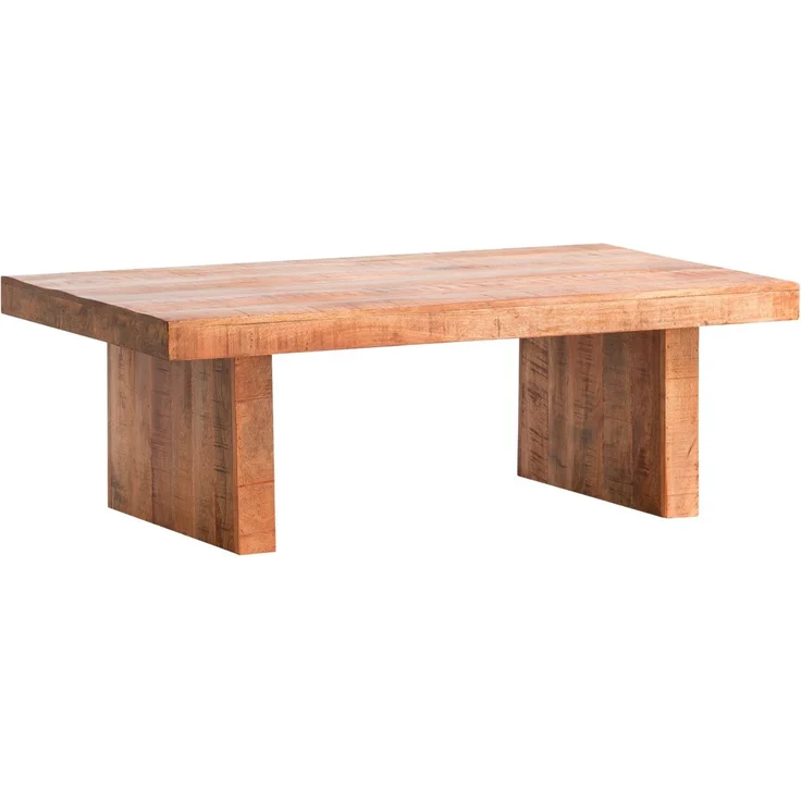 Mangoholz Sofatisch Country 135x45x75 - Rustikales Design trifft Funktionalität