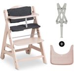 Hauck Beta+ Hochstuhl mit Einlage und Essbrett Whitewash (new)