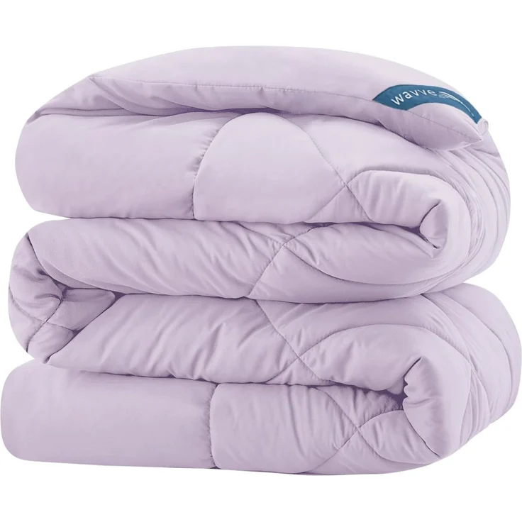 WAVVE Bettdecke 135x200 cm Ganzjahresdecke 4 Jahreszeiten, Steppdecke 300gsm Mikrofaser 135x200 cm, Super Weiche Zudecke Schlafdecke Atmungsaktive 135x200, Lila – Bild 9