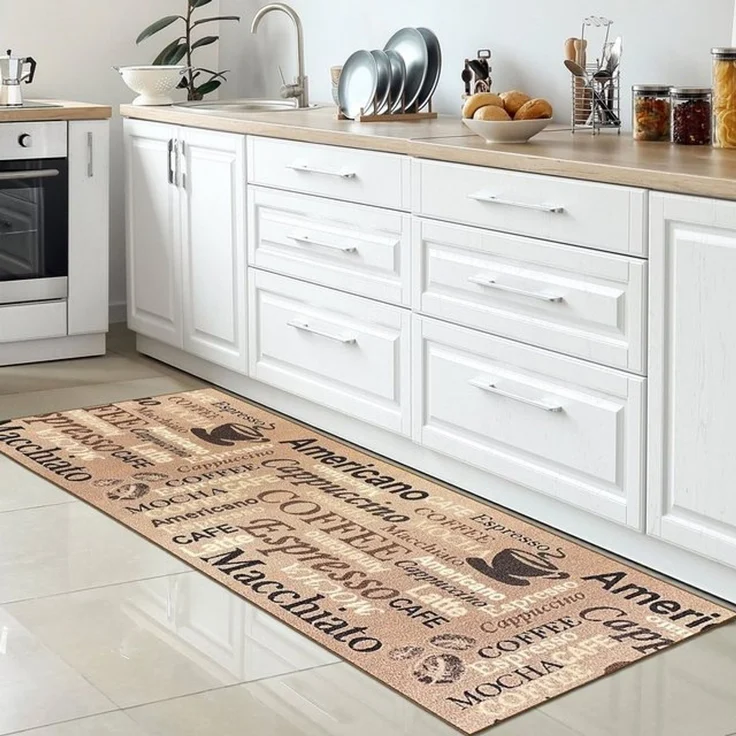 Carpetia Küchenläufer Küchenteppich Modern, rechteckig, Höhe: 5 mm, rutschhemmender Rücken, pflegeleicht, robust – Bild 4