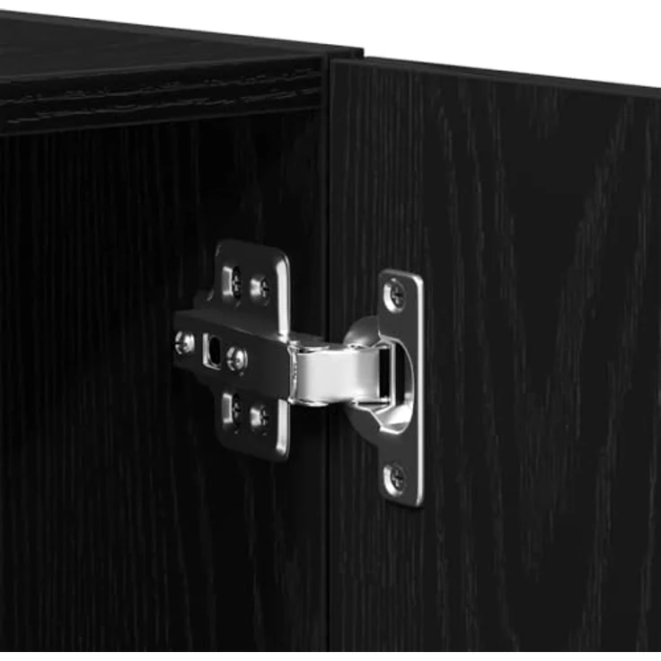 vidaXL Wandschrank Wandmontiert Schwarz Eichen-Optik 70 x 42,5 x 40 cm 869152 – Bild 6