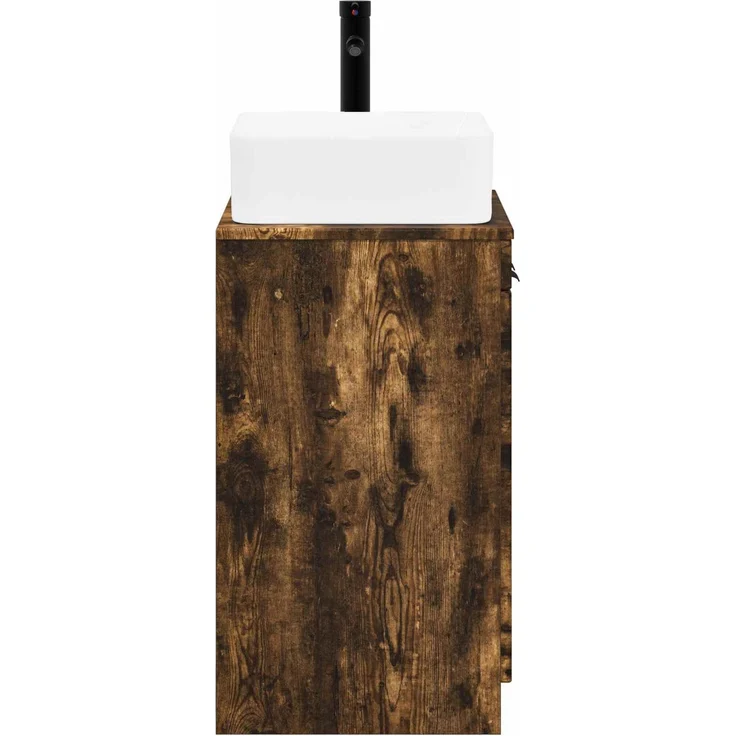 vidaXL Waschbeckenschrank Geräucherte Eiche 54 x 41 x 100 cm 3404227 – Bild 6