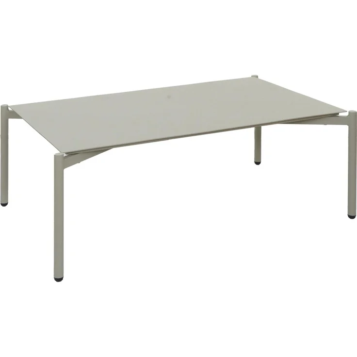 Aluminium-Gartentisch HWC-O11, Outdoor Loungetisch Kaffetisch Tisch Balkontisch, 105x65cm ~ hellgrün – Bild 7