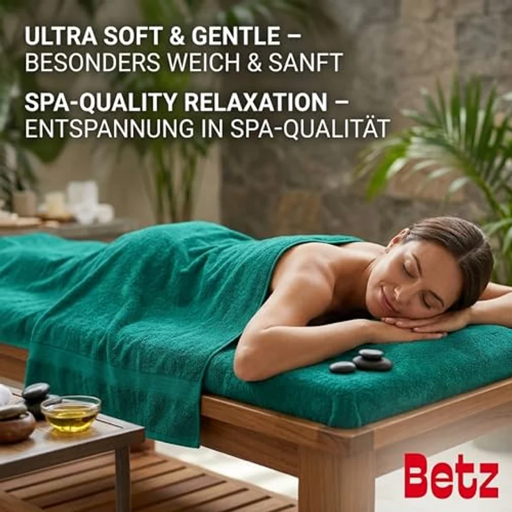 Betz Handtuch Set 5-TLG. Premium 1 Duschtuch 2 Handtücher 1 Gästetuch 1 Waschhandschuh, 100% Baumwolle – Bild 7