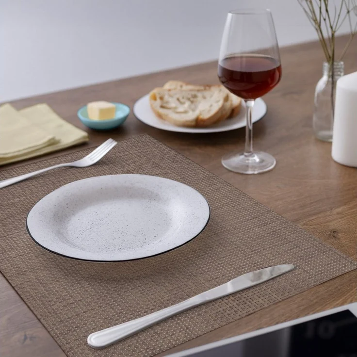 matches21 HOME & HOBBY Platzset Tischsets ELEGANCE 6er Set Hell-grün als Tischuntersetzer, (6-St), Abwaschbare Platzsets als Tischunterlagen für Ess-Tisch Tisch-Deko – Bild 3