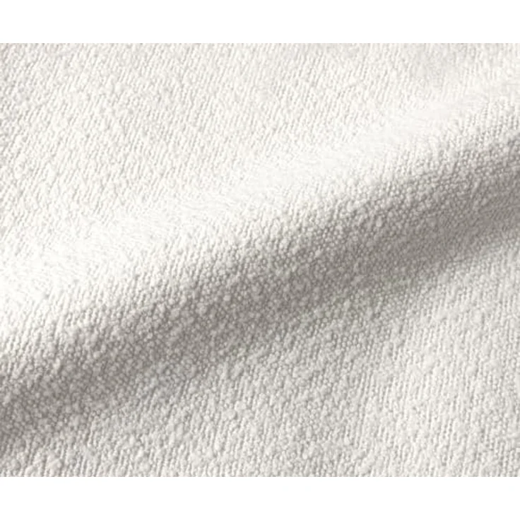 Esszimmerbank Taya-Flex 285x190 cm Bouclé Creme-Weiß Kufengestell flach Schwarz Taschenfederkern Rechts – Bild 5