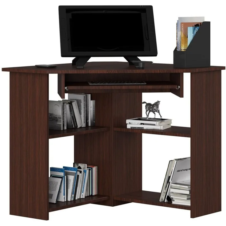 Raumhirsch Furniture Schreibtisch 80 x 80 x 74 cm Computertisch - stabil - optimale Arbeitsfläche Bürotisch, Stilvoller Eckarbeitstisch mit viel Stauraum – Laminatoberfläche