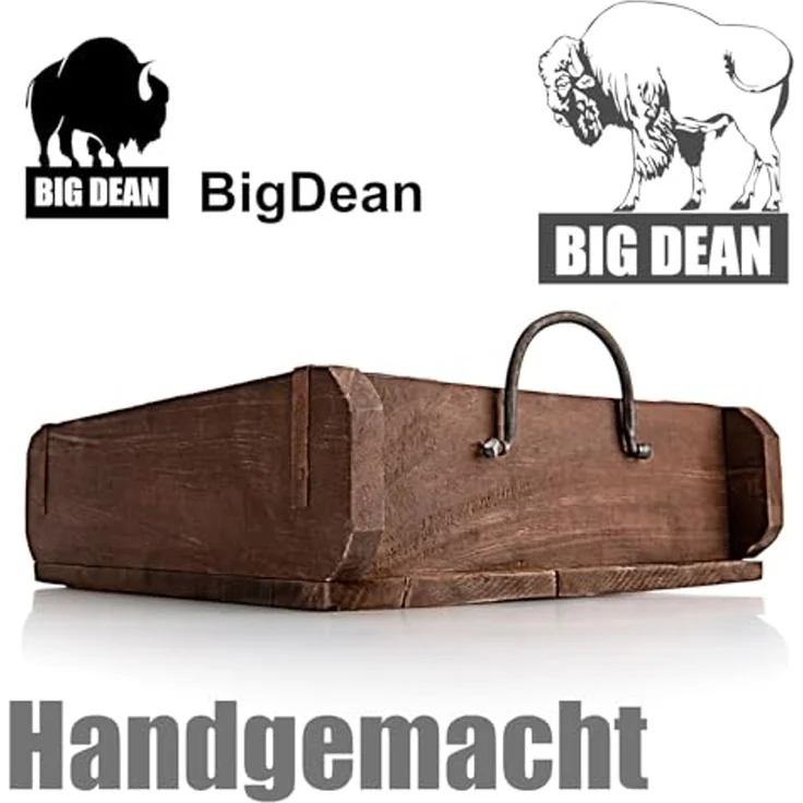 BigDean Aufbewahrungsbox Vintage Ziegelform in Braun 25x8x30 cm (Packung, 1 St, Ziegelform), Vintage, Ziegelform 25x30x8 cm, ca 5L volumen – Bild 6