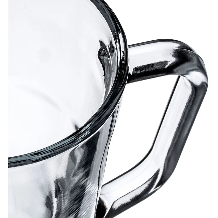 KADAX Krug, Glaskanne, Glaskrug aus robustem Glas, Wasserkrug mit Auslauf und handlichem Griff, Glaskaraffe für kalte Getränke, Saft, Milch, Eistee, transparent – Bild 6