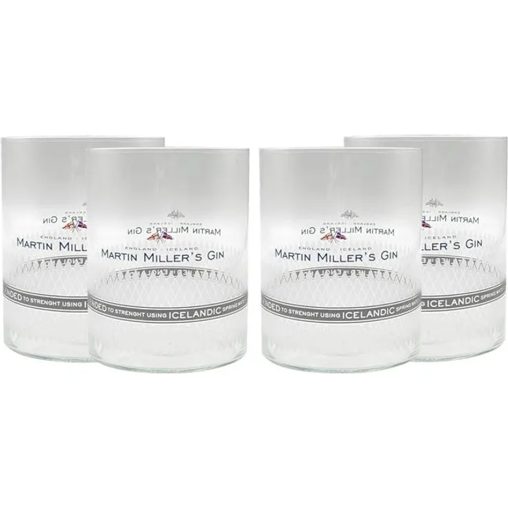 Martin Miller s Gin Glas 4er Set Gläser / Tumbler