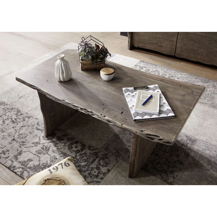 Couchtisch Akazie 120x60x45 Akazie grau lackiert PURE ACACIA #427 – Bild 2